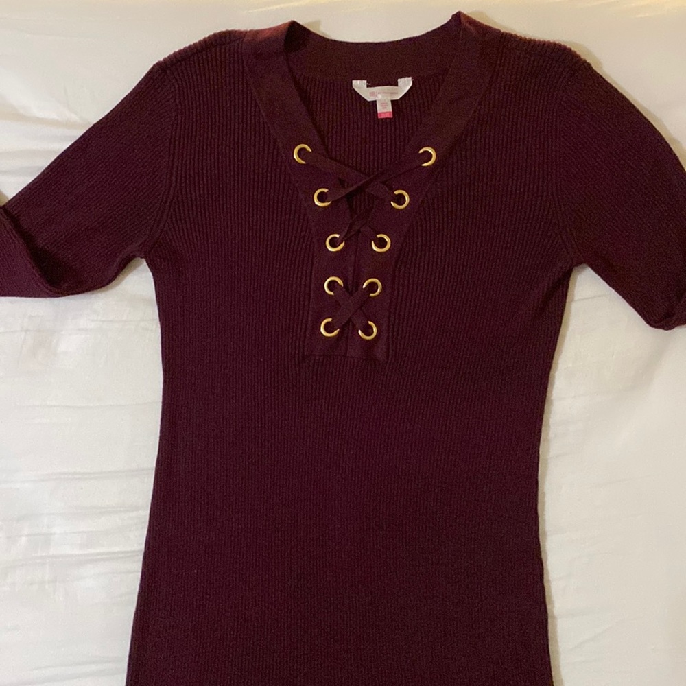 Midi long sleeve dress with fun design on chest